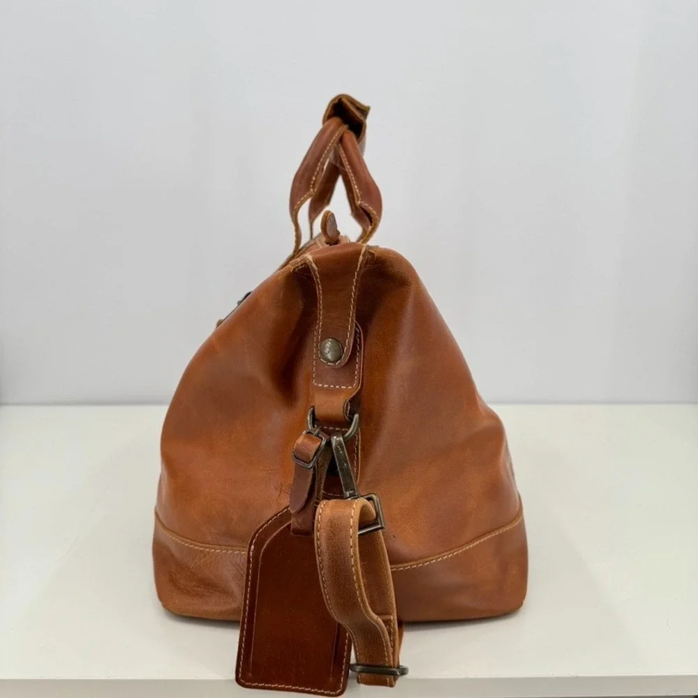 Brown Leather Duffle Bag 28